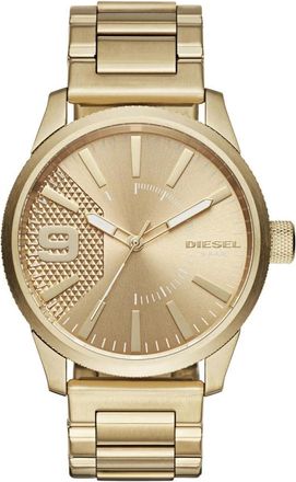 Diesel Herenhorloge Rasp 46 mm Armband Roestvrij Staal Dz 1761 - Heren - Horloges - Geel - ONE Size - Accessoires