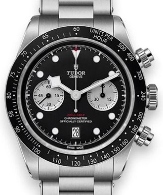 Tudor Black Bay Chrono Automatic Chronometer Black Dial Mens Watch M79360N-0011
