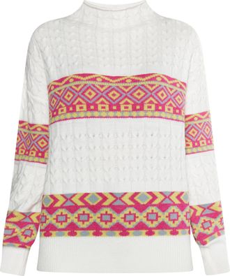 Izia Jumper Dames Wit Veelkleurig