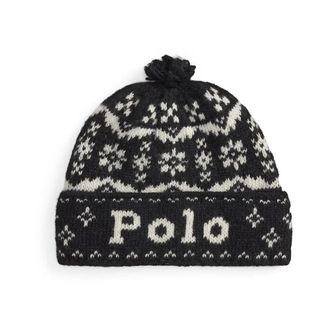 Polo Ralph Lauren Gorro con Oso - Accessories - Mujer - Negro - ONE SIZE