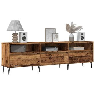 Berkfield Home TV Cabinet Old Wood 150x30x44.5 cm Engineered Wood in Brown