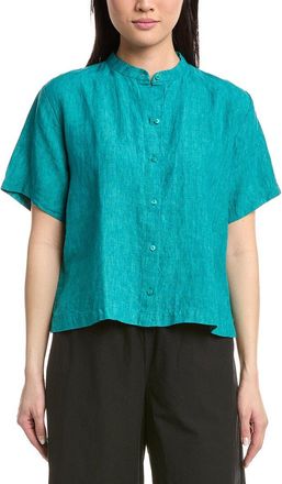 Eileen Fisher Eileen Fisher Mandarin Collar Linen Shirt