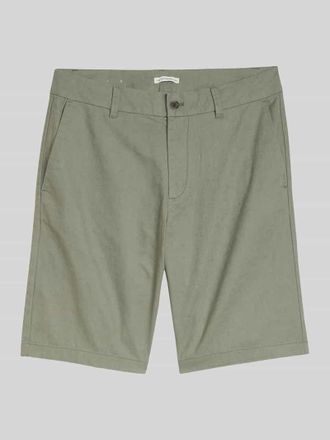 Tom Tailor Denim Regular Fit Bermuda aus Leinen-Baumwolle-Mix in Mint, Gr&ouml;&szlig;e XXL