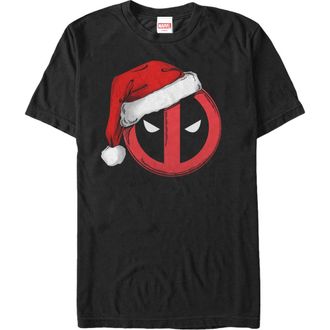 MARVEL Mens Marvel Christmas Deadpool Santa Hat Graphic T-Shirt in Black at Nordstrom, Size Xxx-Large