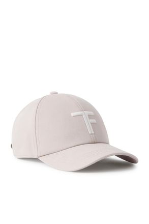 Tom Ford Leather-Trimmed Logo-Embroidered Cotton-Twill Baseball Cap