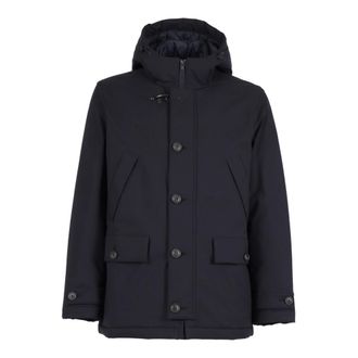 Fay Heren, Jassen, Blauw, Maat: XL Leer
