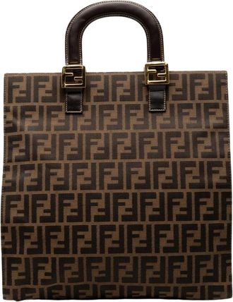 Fendi Pre-owned Printed Tote Bag - Dames - Vintage Shopper - Bruin - ONE Size - Vintage