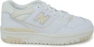 New Balance White Leather Sneaker