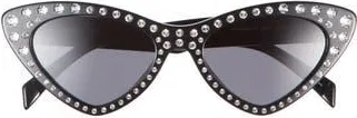 Moschino 52mm Cat Eye Sunglasses in Black at Nordstrom Rack