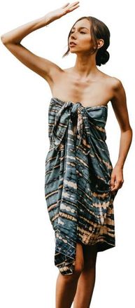 Pink Haley Beach Hand-Dyed Sarong in Blue at Nordstrom