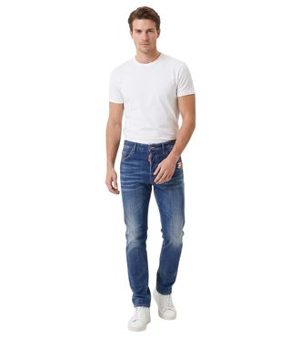 Dsquared2 Blue Mid Rise Jeans