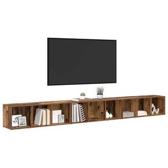 Berkfield Home TV Cabinet 3 pcs Old wood 37 x 35 x 107.5 cm Engineered wood in Brown