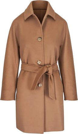 Max Mara belted wool coat - Marrone
