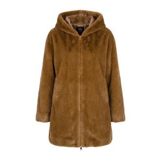 Montereggi Omkeerbare parka van ecomontone - Dames - Mantels - Bruin - Maat: 3XL