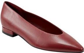 Marc Fisher Gunner Pointed Toe Flat in Dark Red 600 at Nordstrom Rack, Size 10