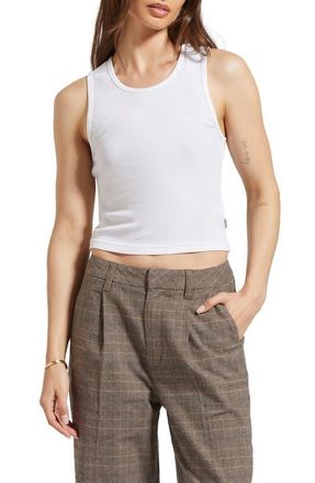 Brixton Classic Organic Cotton Tank in White at Nordstrom, Size X-Large