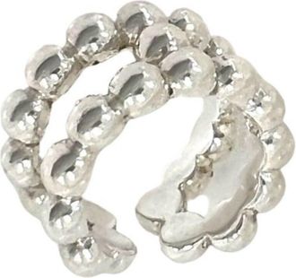 Herm&egrave;s Silver Silver 925 Band Ring (Pre-Owned)