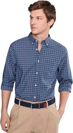 Vineyard Vines Wauwinet Tatterall Perfect Cotton Shirt Mens Clothing Moonshine : 2XL, Cotton/Nylon/Spandex