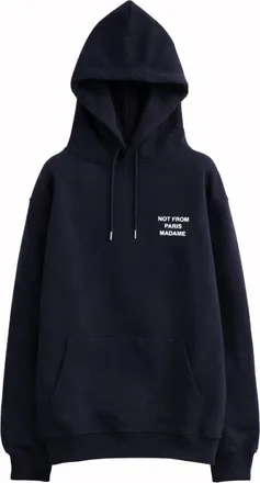 Dr&ocirc;le de Monsieur Navy Blue Printed Hoodie
