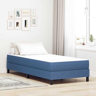 vidaXL Colch&oacute;n De Cama Con Colch&oacute;n Azul 90 X 190 Cm Tela Vidaxl