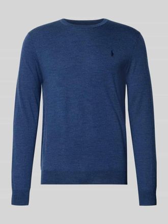 Polo Ralph Lauren Strickpullover aus Merinowolle in Rauchblau, Gr&ouml;&szlig;e XL