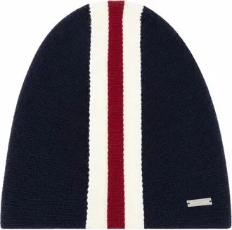 Dsquared2 Navy Blue Striped Beanie Cap