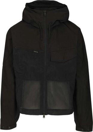 Yohji Yamamoto Hooded Utility Jacket - Heren - Zomerjassen - Zwart - M - Katoen - Jassen