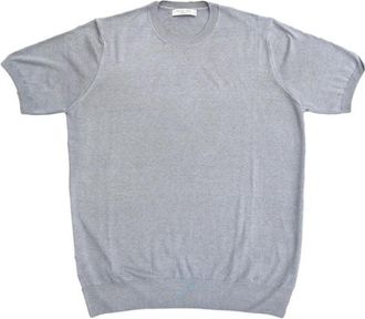 Ferrante Rondgebreide trui - Heren - Ronde hals truien - Grijs - XL - Katoen - Truien & Vesten