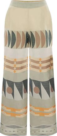Pearl & Caviar Zakar geometric trousers - Green
