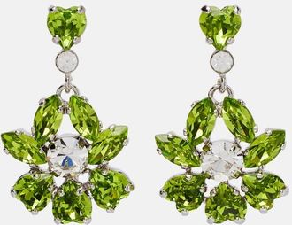 Simone Rocha Orecchini pendenti Heartbloom con cristalli