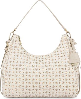 Pollini Hobo Tas - Dames - Tassen - Beige - Maat: ONE Size Leer
