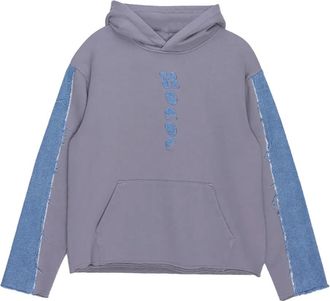 Honor The Gift Hoodie met denim vlak - Grijs