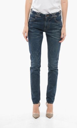 Celine Jeans Skinny Fit con Dettaglio Borchiato 13cm Celine
