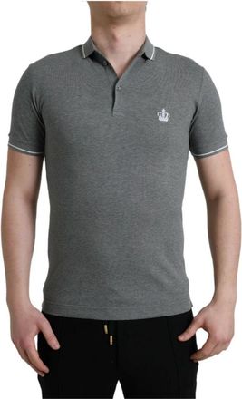 Dolce & Gabbana Polo Shirts - Heren - Polos - Grijs - XS - Tops