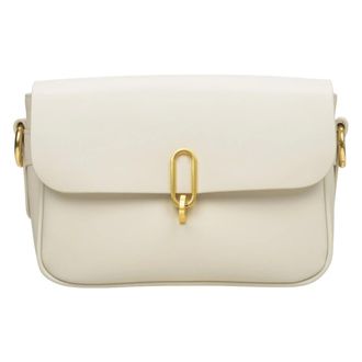 Estro & Luminara Small Leather Crossbody Bag - female - Estro - Shoulder Bags - Beige - ONE SIZE - Bags