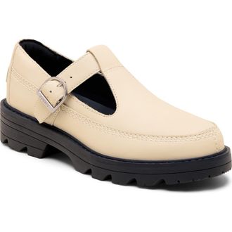 Sorel Revel Ave Mary Jane Loafer in Bleached Ceramic/Black at Nordstrom Rack, Size 10