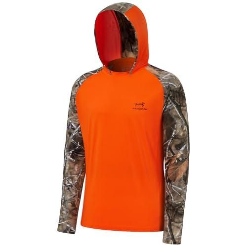 Hoodie UV Homme Bassdash UPF 50+ | Manches Longues, Respirant - Pêche, Randonnée, Outdoor