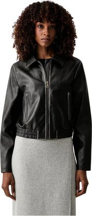 Twinset Kort jasje - Dames - Jassen - Zwart - Maat: S Leer