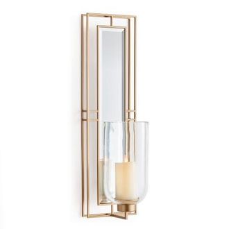 Napa Home & Garden Jemma Decorative Wall Mirror Candle Sconce in Gold at Nordstrom
