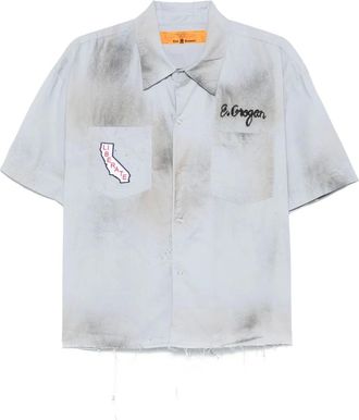Paly Hollywood Camicia House of Richard Mechanic - Blu