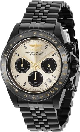 Invicta Speedway Chronograph Quartz Light Gold Dial Mens Watch 36738