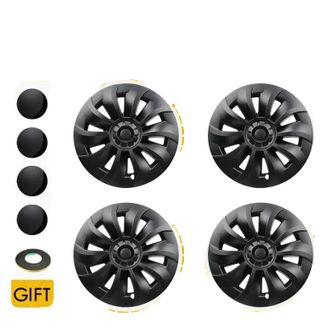 OEM Tapacubos, Pl&aacute;stico Abs, Ajuste A Medida Para Tesla Model 3, Negro Mate