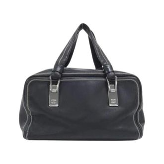 Chanel Pre-owned Calf Handbag - Dames - Pre-owned - Zwart - Maat: ONE Size Leer