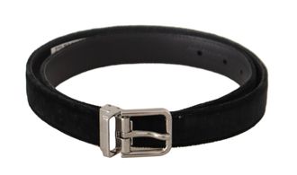 Dolce & Gabbana Mens Velvet Beltblack - Black - Size 95 cm