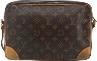 Louis Vuitton Pre-owned Vintage Schoudertas - Dames - Vintage Schoudertas - Bruin - ONE Size - Leer - Vintage