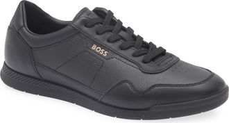 BOSS Titanium Low Top Sneaker in Black at Nordstrom Rack, Size 12