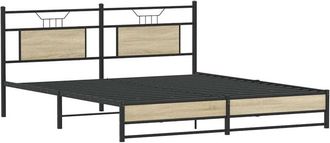 vidaXL Vidaxl - Estructura De Cama Madera De Ingenier&iacute;a Roble Sonoma 160x200 Cm