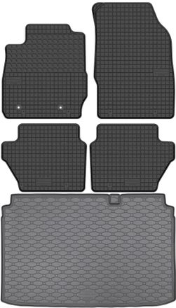 OEM Juego De Alfombrillas De Goma Para Coche Y Alfombrilla Para Maletero Para Ford Ecosport Ii Suv (modelos 2018-2022)