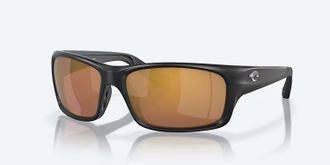 Costa Unisex Jose Pro Polarized Sunglasses In Matte Black Gold Mirror