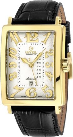 Gevril Group Avenue Of Americas Automatic White Dial Mens Watch 15110